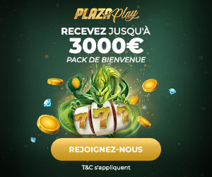 Plazaplay, avec un bonus jusqu'à 3000€ débarque sur la toile !