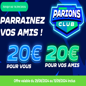 Parrainez vos amis et gagnez tous les deux avec Parions Sport !