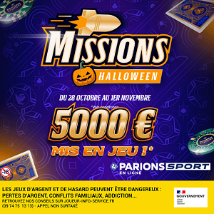 Halloween s'invite sur Parions Sport avec un Freeroll exceptionnel à 5000€