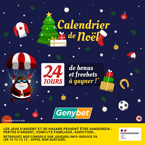 Calendrier de l'Avent Genybet : 24 défis, 24 cadeaux!
