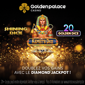 Golden Palace double son Diamond Jackpot pour les fêtes!