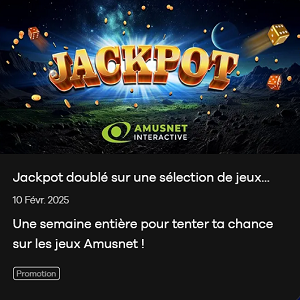 Le casino Oria fait monter la tension avec un jackpot doublé sur les jeux Amusnet