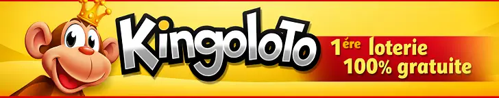 Bannière Kingoloto : loterie 100% gratuite en ligne, 10 grilles offertes chaque jour et cadeaux à gagner