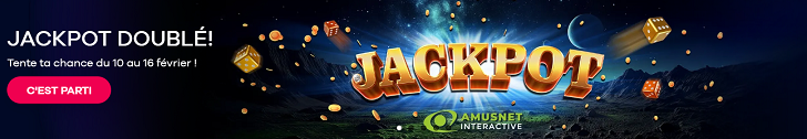Jackpot doublé sur les jeux Amusnet du casino Oria